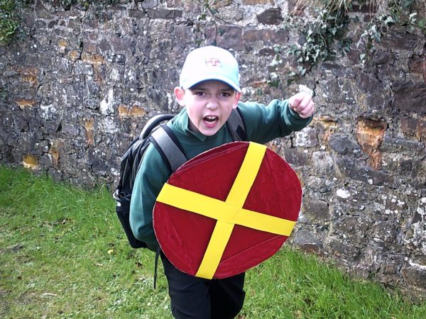 History lessons at Highgate Hill House School, studying Vikings and creating their own Viking shields looking at traditional designs. Learners went on a class trip to Okehampton Castle, which has elements dating back to the Normans. We went to explore the castle and identify different features we had studied.