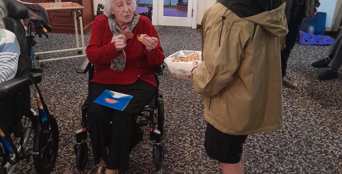 Learners from Highgate Hill House School visit St Anne’s Residential Home to spread festive cheer, sharing mince pies and handmade Christmas cards with residents as part of a community engagement visit in December.