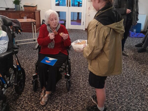 Learners from Highgate Hill House School visit St Anne’s Residential Home to spread festive cheer, sharing mince pies and handmade Christmas cards with residents as part of a community engagement visit in December.
