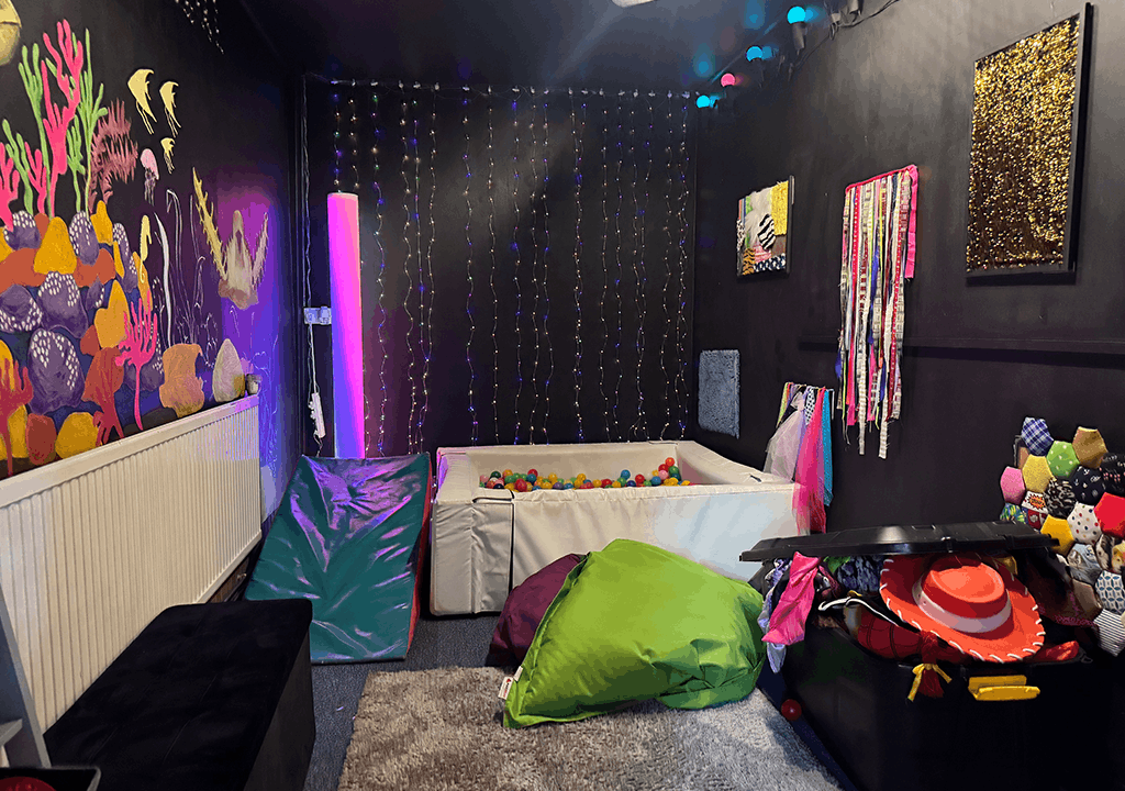 The sensory room at Highgate Hill House School, a purpose-designed space supporting sensory regulation, emotional wellbeing, and calm within the school day.