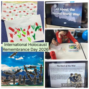 Learners at Highgate Hill House School in Cornwall and Devon participating in Holocaust Memorial Day activities, reflecting on history, empathy, and respect through age-appropriate assemblies and classroom exercises.