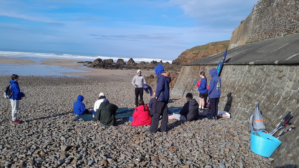Highgate Hill House School learners take part in a beach clean, microplastic study, wildlife walk, and rockpooling with 2 Minute Beach Clean at Crooklets Beach.