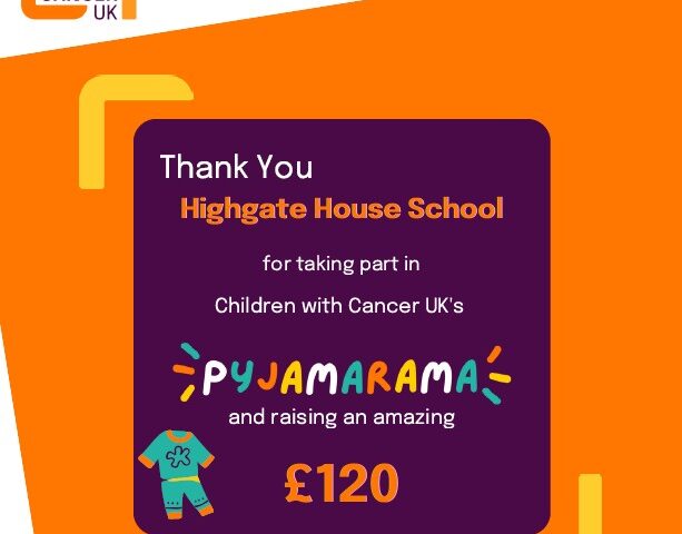 Highgate Hill House School Raises Funds for Children with Cancer UK Through Pyjamarama Day