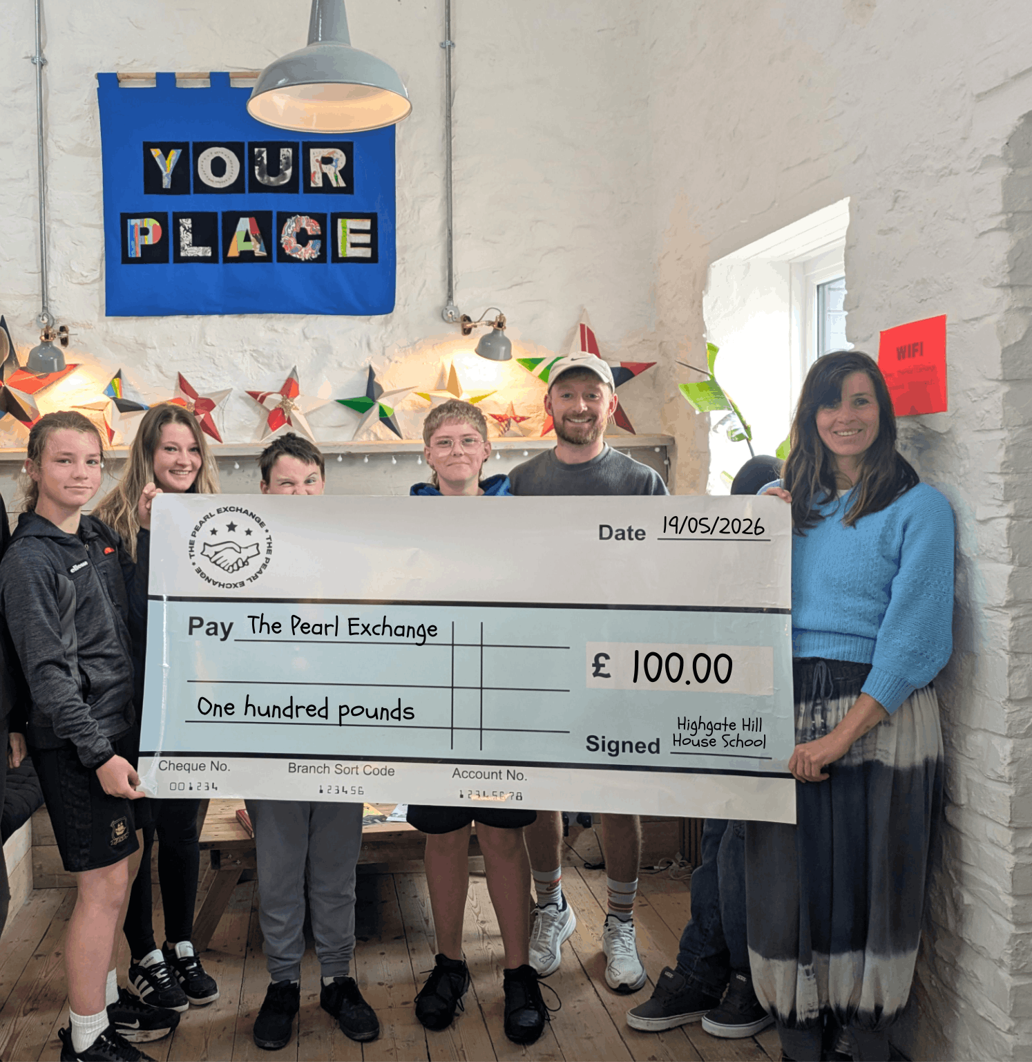 Crackington Class learners from Highgate Hill House School raise £100 for The Pearl Exchange through a successful Business Studies hot chocolate fundraising project.